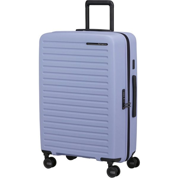 Samsonite Hartschalen-Trolley RESTACKD, 4 Rollen, Unisex Koffer, mit fester Trennwand und verstellbaren Packgurten