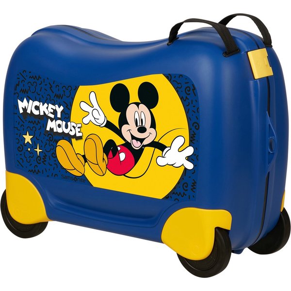 Samsonite Kinderkoffer DREAM2GO DISNEY, MICKEY HAPPY, 4 Rollen, aus Polypropylen, mit Haltegurt, mit Kreuzspannbändern im Hauptfach