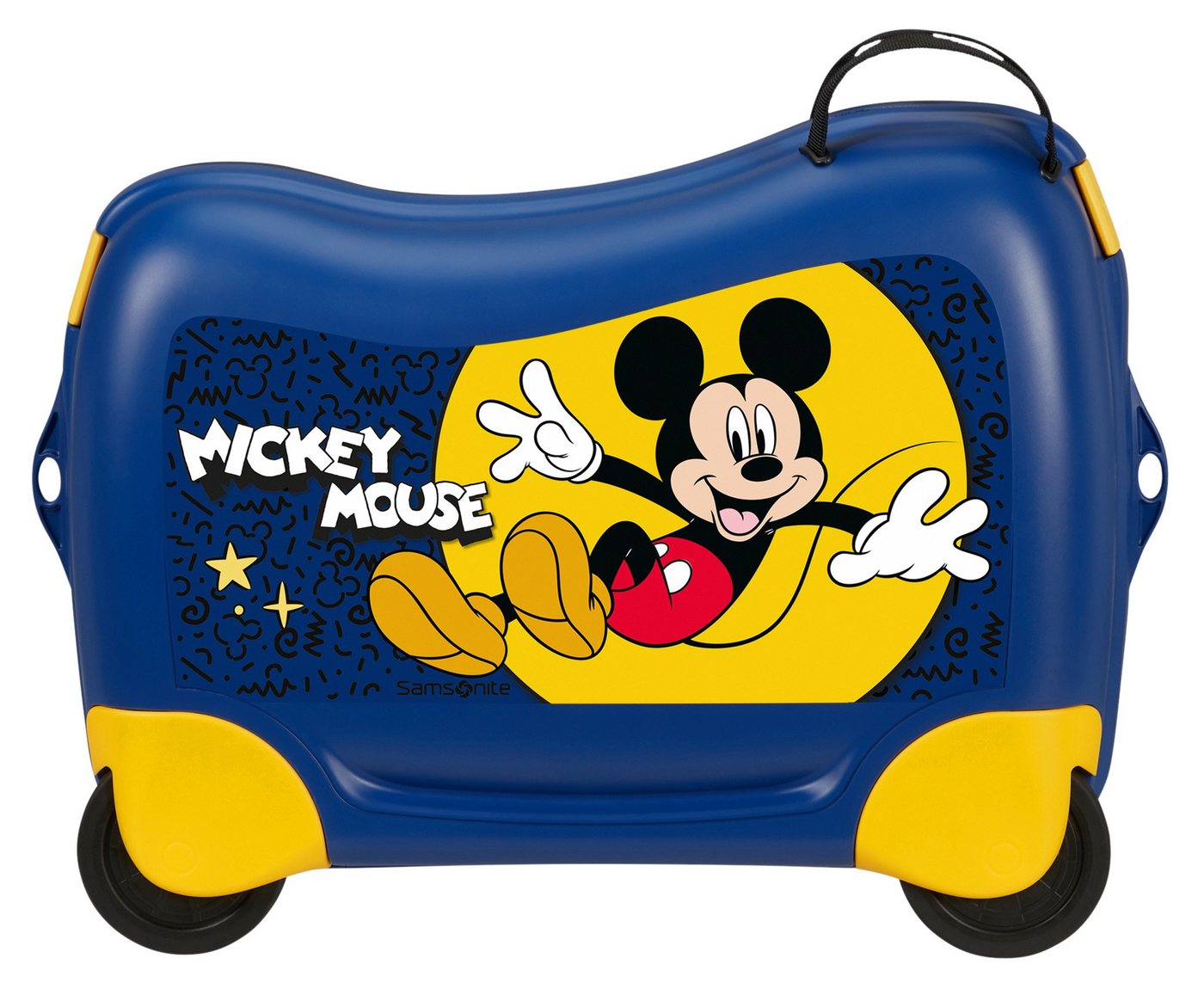 Samsonite Kinderkoffer DREAM2GO DISNEY, MICKEY HAPPY, 4 Rollen, aus Polypropylen, mit Haltegurt, mit Kreuzspannbändern im Hauptfach – Bild 3 von 5