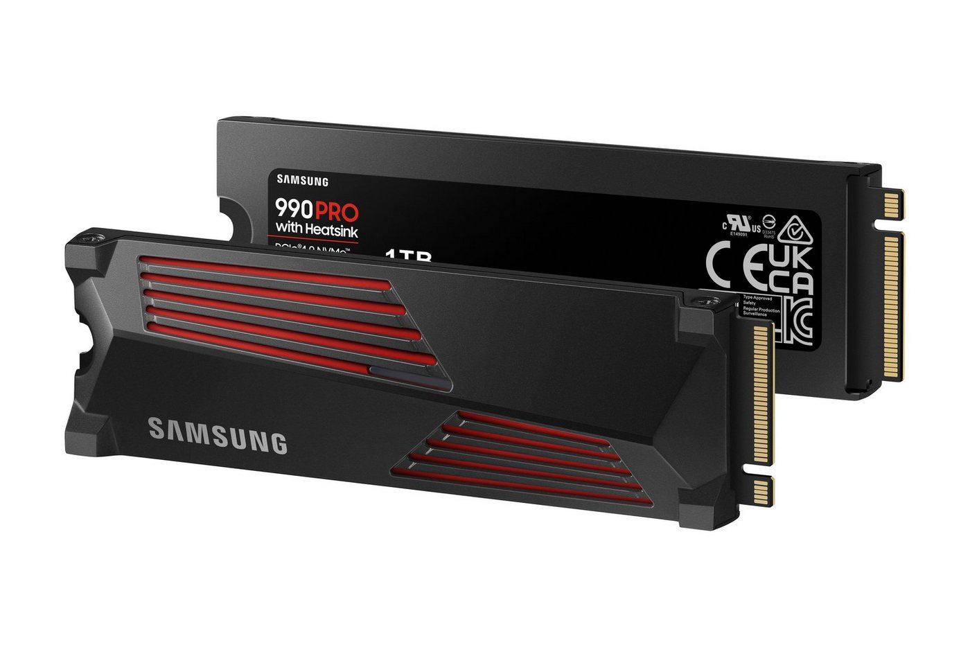 Samsung 990 PRO Heatsink interne SSD (1TB) 2,5" 7450 MB/S Lesegeschwindigkeit, 6900 MB/S Schreibgeschwindigkeit, mit Kühlkörper – Bild 4 von 5