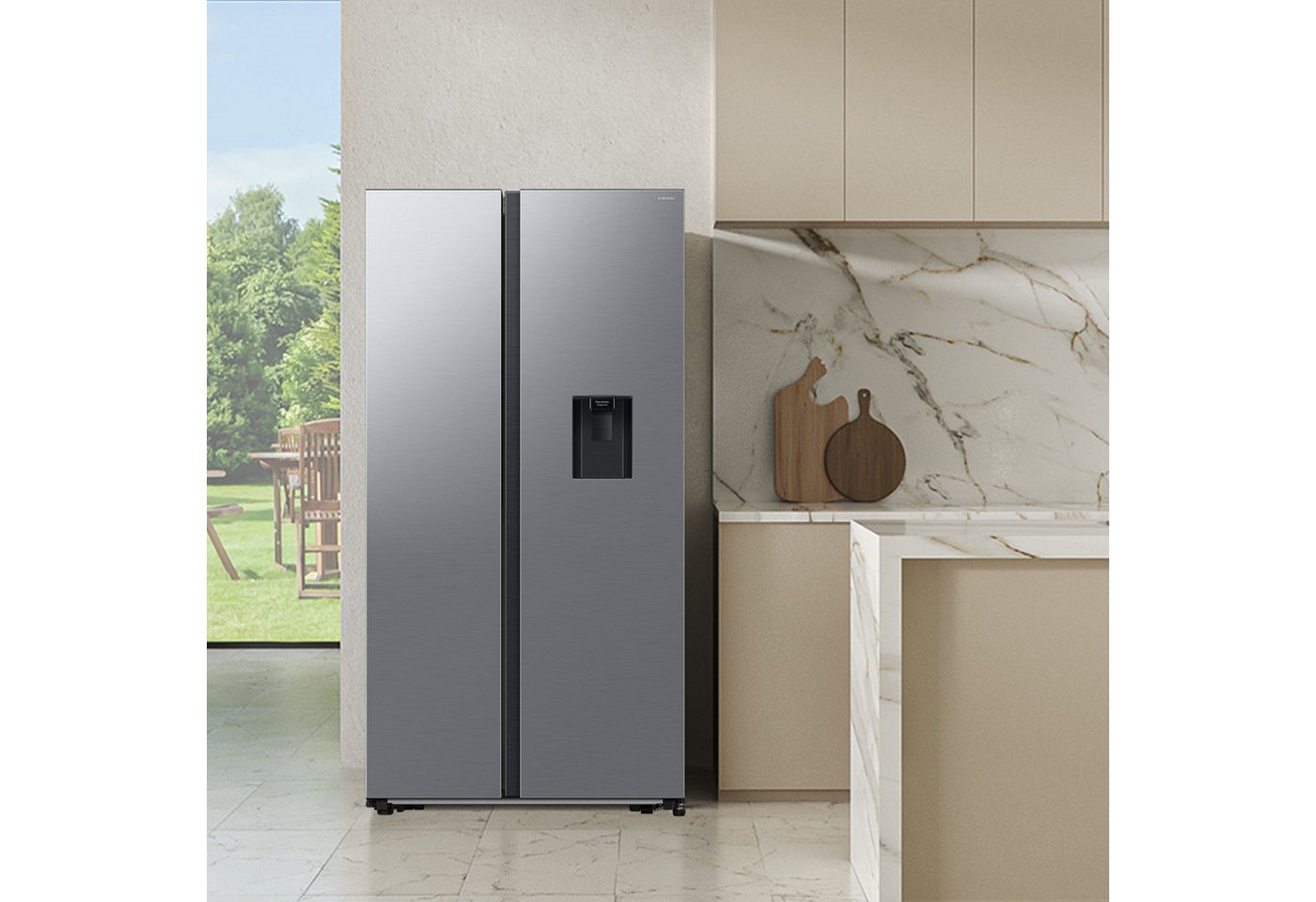 Samsung Side-by-Side RS4000 RS57DG410EM9, 178 cm hoch, 91,2 cm breit, mit Wasserspender, No Frost+, AI Energy Mode, SpaceMax – Bild 3 von 5