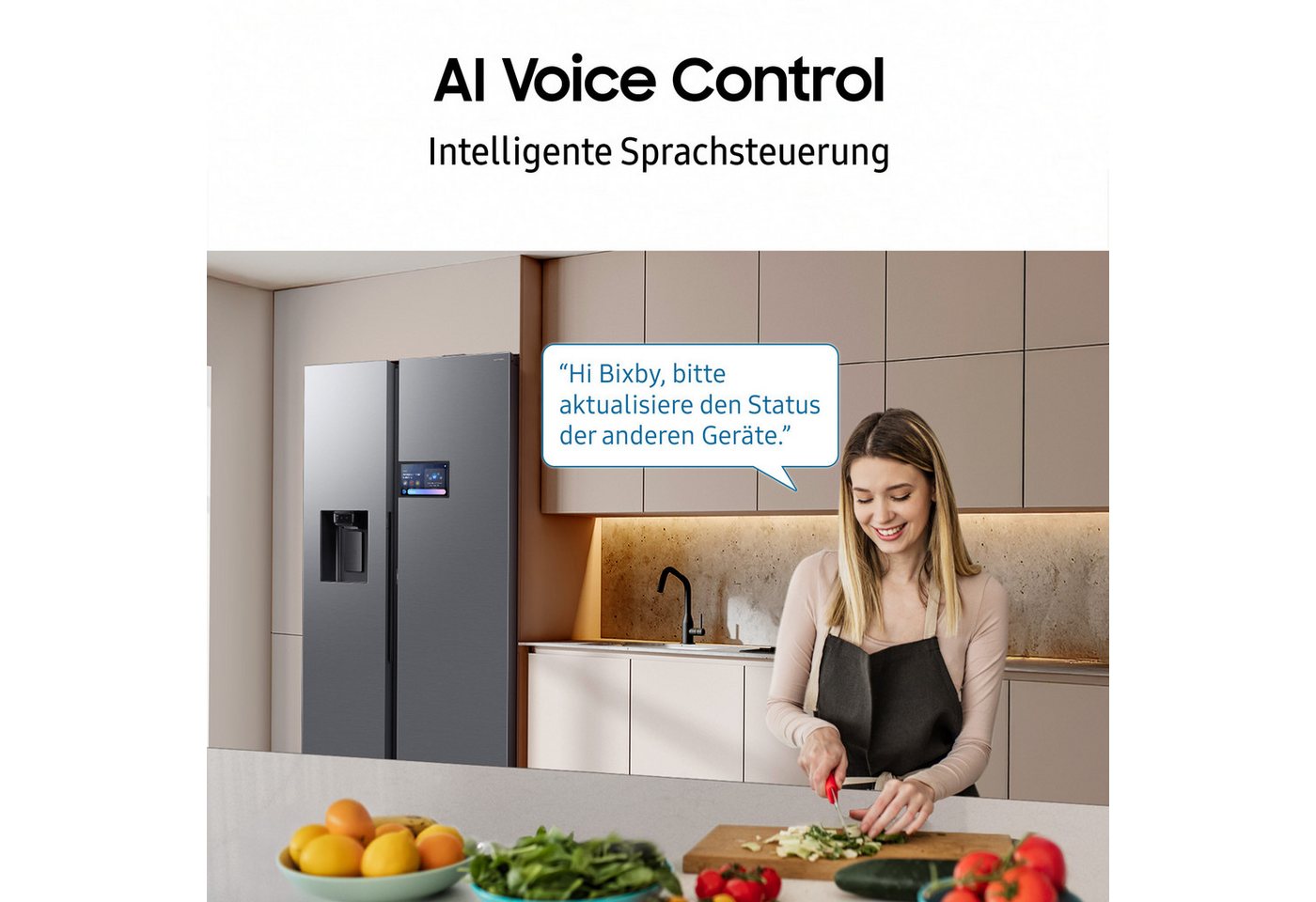 Samsung Side-by-Side RS94F RS90F65EDT, 178,4 cm hoch, 91,2 cm breit, Separate Temperaturregelung für Kühl- und Gefrierbereich – Bild 5 von 5