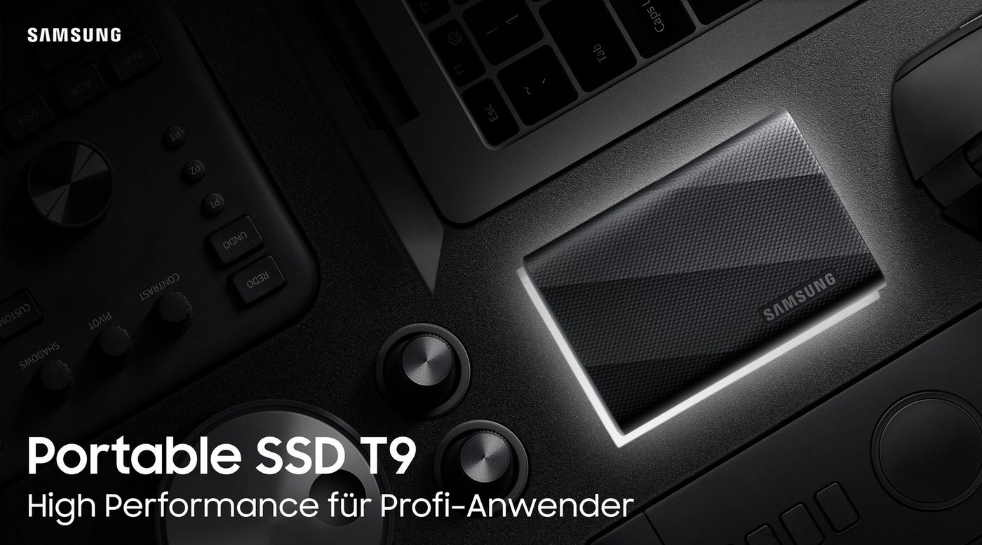 Samsung T9 externe SSD (2 TB) 3,5" 2000 MB/S Lesegeschwindigkeit, 1950 MB/S Schreibgeschwindigkeit – Bild 3 von 5