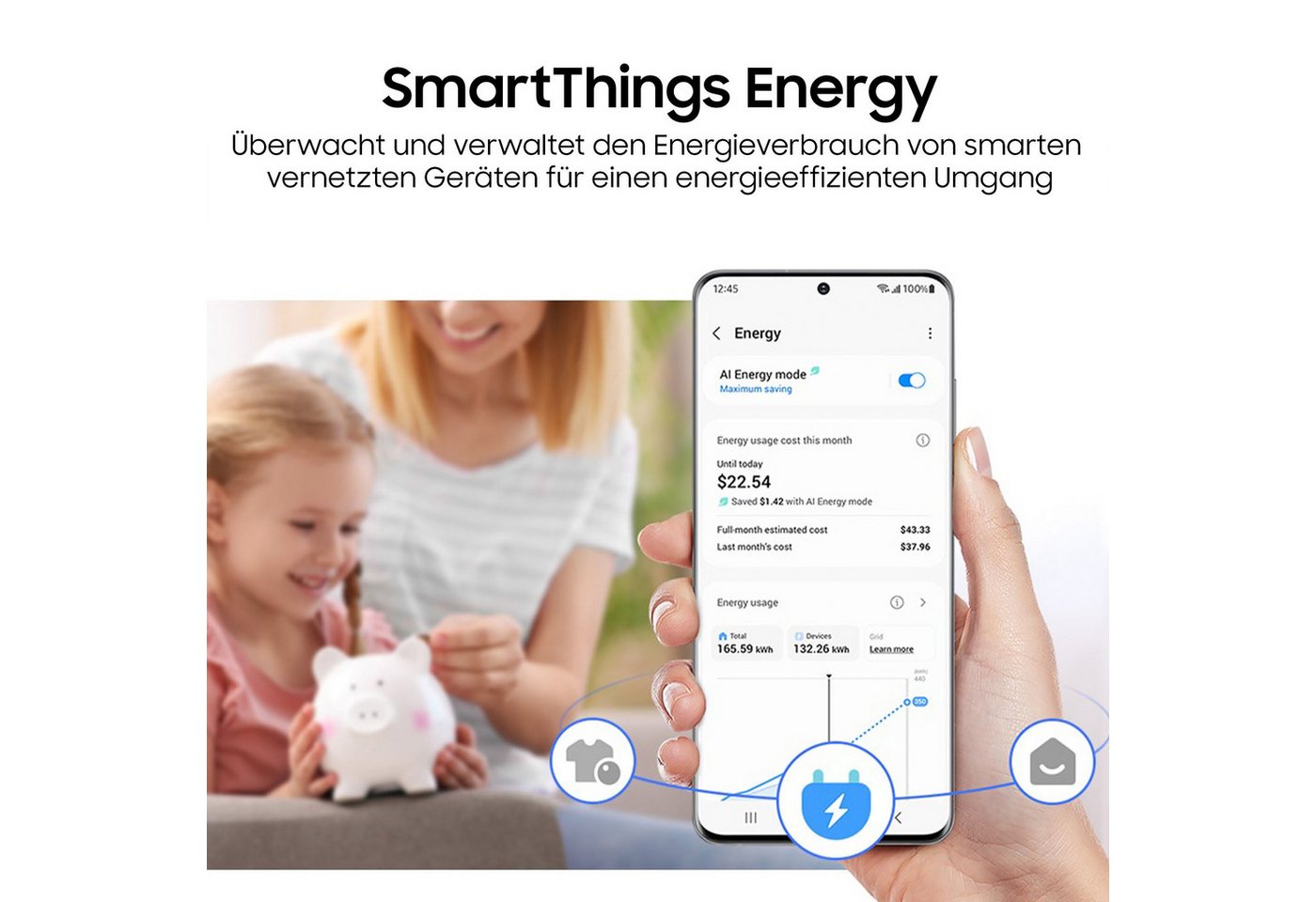 Samsung Wärmepumpentrockner DV5000D DV9D5-C, Optimal Dry ‑ Intelligent Trocknen mit Sensoren – Bild 4 von 5