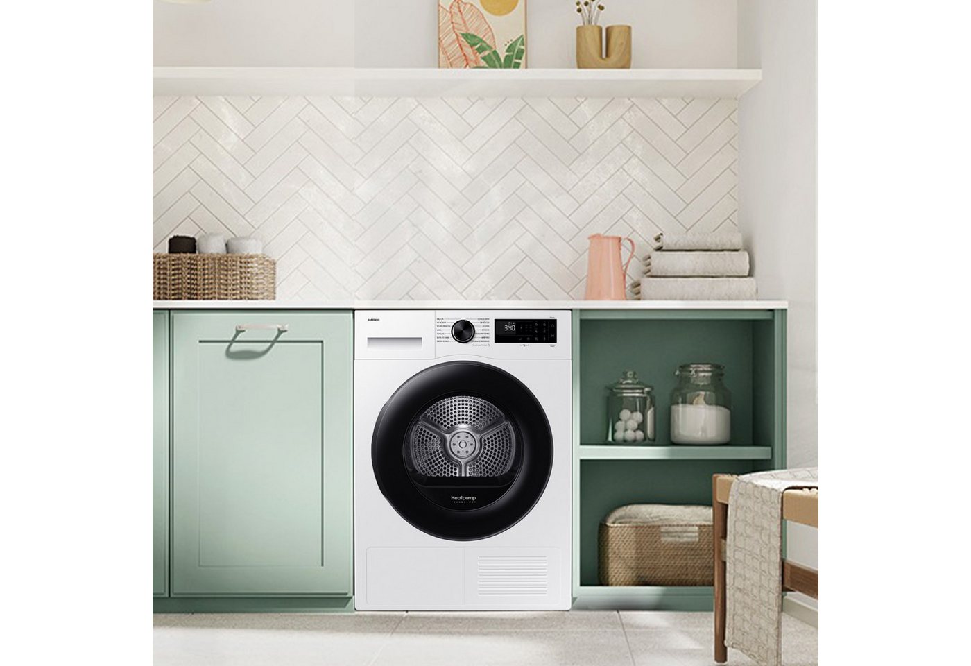 Samsung Wärmepumpentrockner DV5000D DV9D5-CW, Optimal Dry ‑ Intelligent Trocknen mit Sensoren – Bild 2 von 5