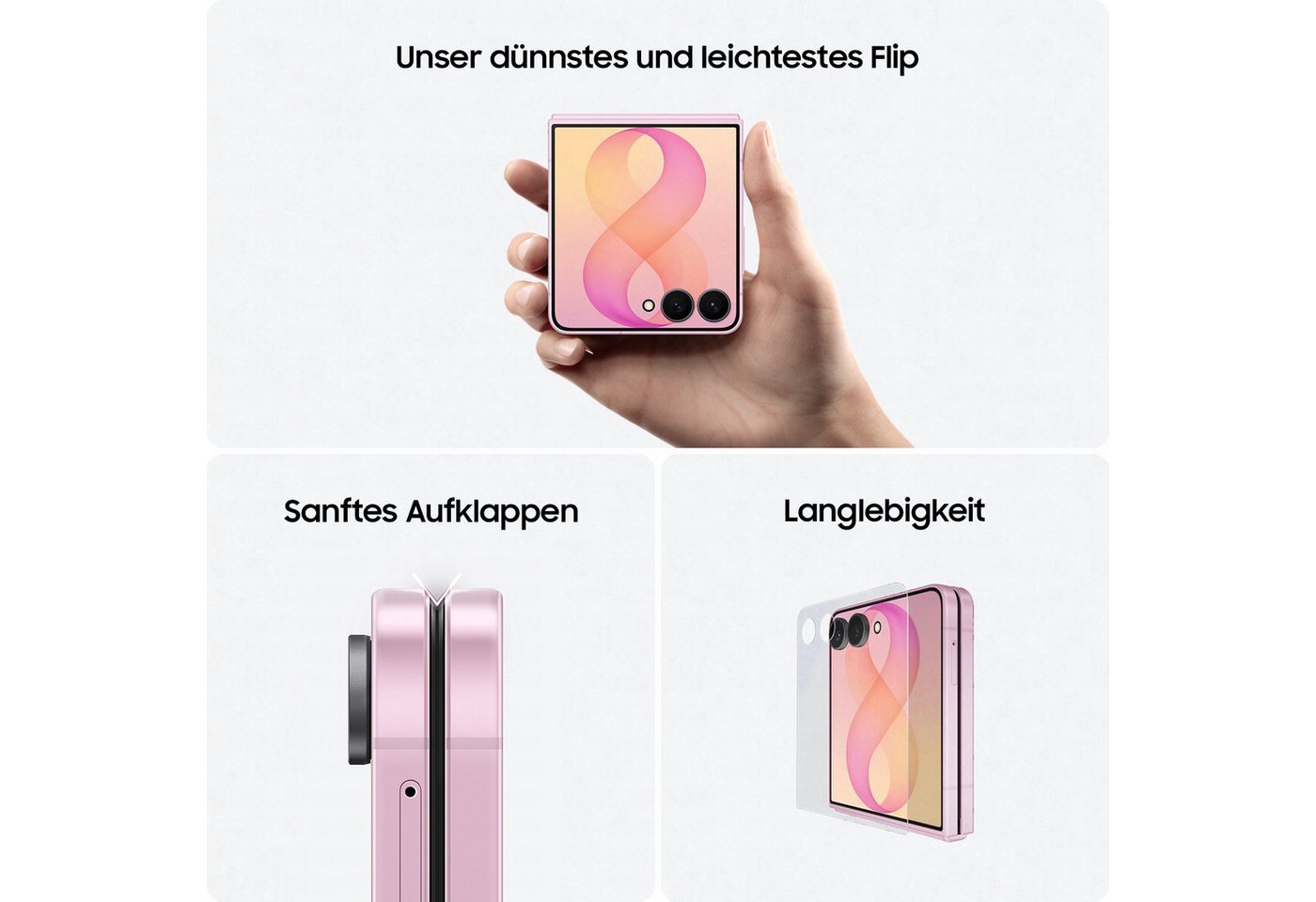 Samsung Z Flip8 Smartphone (17,41 cm/6,9 Zoll, 512 GB Speicherplatz, 50 MP Kamera) – Bild 3 von 5