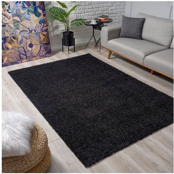 Sanat Hochflor-Teppich LOCA, auch als Läufer und in Rund, rechteckig, Höhe: 30 mm, Wohnzimmer, Langflor, Shaggy, Schlafzimmer