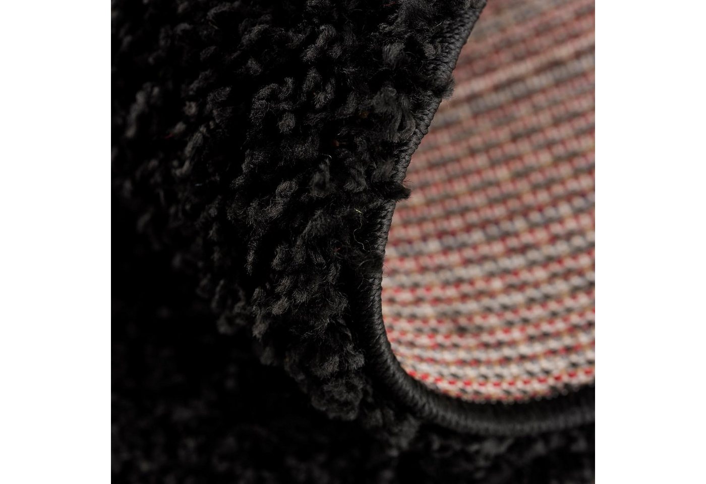 Sanat Hochflor-Teppich LOCA, auch als Läufer und in Rund, rund, Höhe: 30 mm, Wohnzimmer, Langflor, Shaggy, Schlafzimmer – Bild 2 von 5