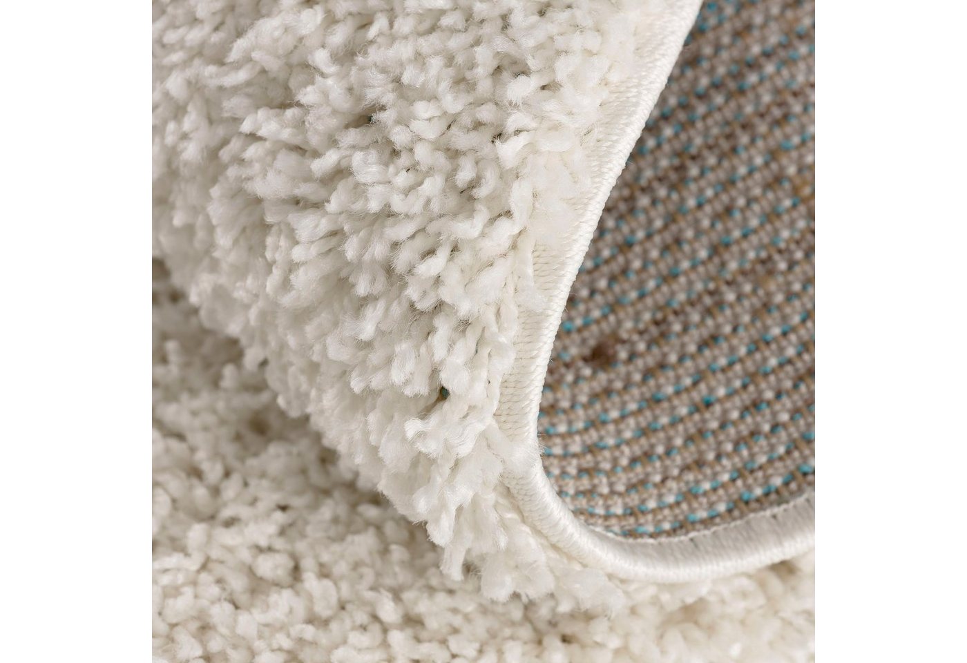 Sanat Hochflor-Teppich LOCA, auch als Läufer und in Rund, rund, Höhe: 30 mm, Wohnzimmer, Langflor, Shaggy, Schlafzimmer – Bild 2 von 5