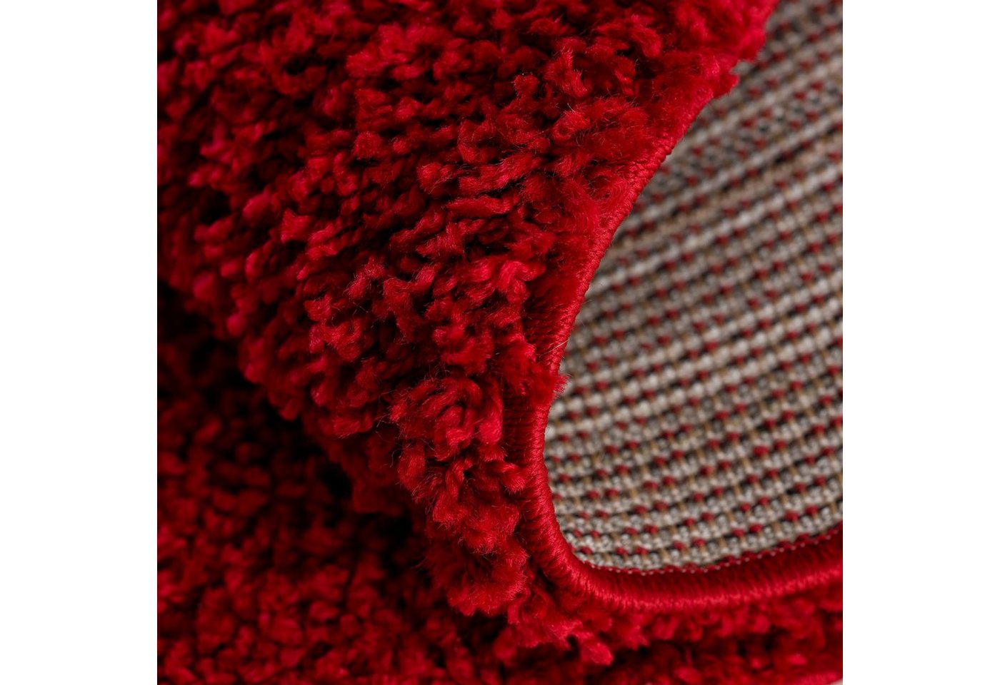 Sanat Hochflor-Teppich LOCA, auch als Läufer und in Rund, rund, Höhe: 30 mm, Wohnzimmer, Langflor, Shaggy, Schlafzimmer – Bild 2 von 5
