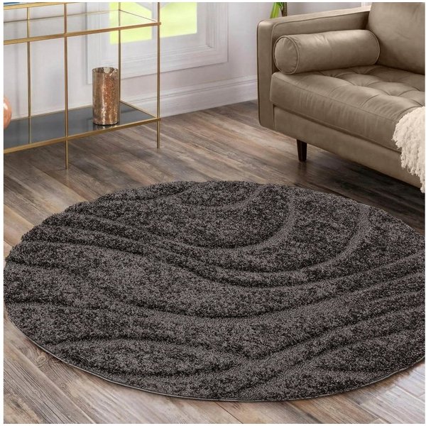 Sanat Hochflor-Teppich Luxus 3503, auch in Rund erhältlich, rund, Höhe: 30 mm, robuster Langflor, weich, Wohnzimmer, Schlafzimmer