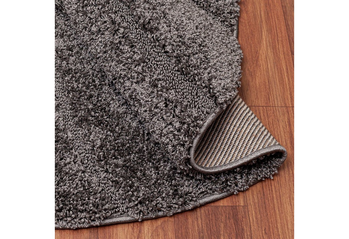 Sanat Hochflor-Teppich Luxus 3503, auch in Rund erhältlich, rund, Höhe: 30 mm, robuster Langflor, weich, Wohnzimmer, Schlafzimmer – Bild 2 von 5