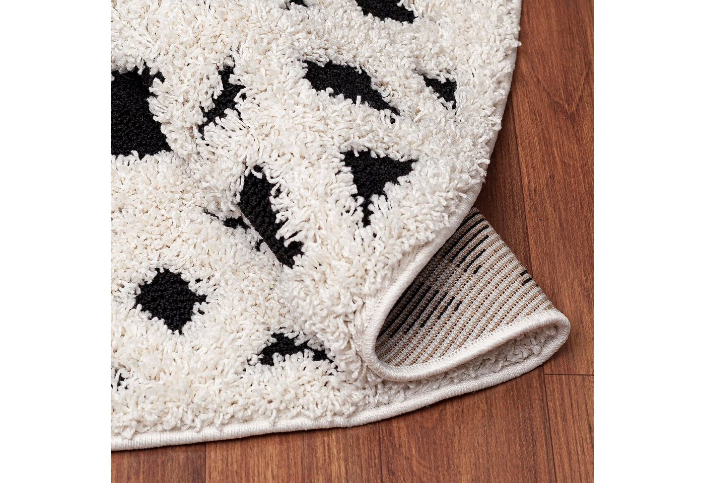 Sanat Hochflor-Teppich Luxus 3506, auch in Rund erhältlich, rund, Höhe: 30 mm, robuster Langflor, weich, Wohnzimmer, Schlafzimmer – Bild 2 von 5
