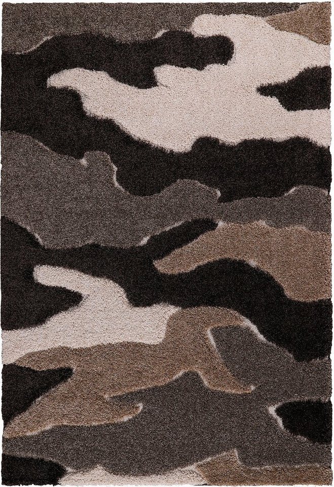 Sanat Hochflor-Teppich Luxus 3508, auch in Rund erhältlich, rechteckig, Höhe: 30 mm, robuster Langflor, weich, Wohnzimmer, Schlafzimmer – Bild 2 von 5