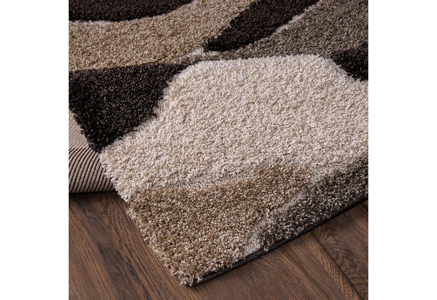 Sanat Hochflor-Teppich Luxus 3508, auch in Rund erhältlich, rechteckig, Höhe: 30 mm, robuster Langflor, weich, Wohnzimmer, Schlafzimmer – Bild 4 von 5