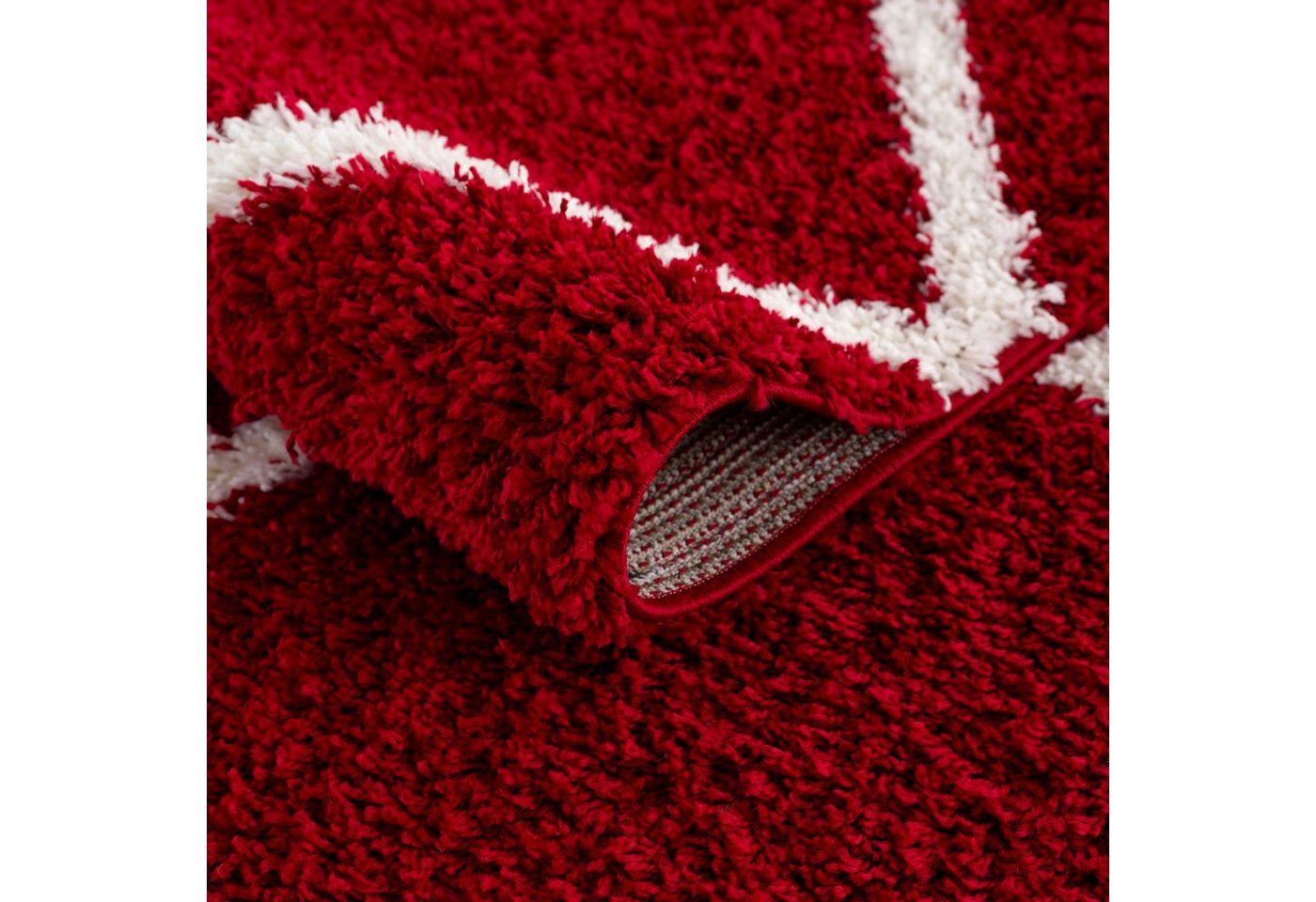 Sanat Hochflor-Teppich Madrid 1, auch in Rund erhältlich, rund, Höhe: 30 mm, Wohnzimmer, Langflor, Shaggy Teppich – Bild 2 von 5