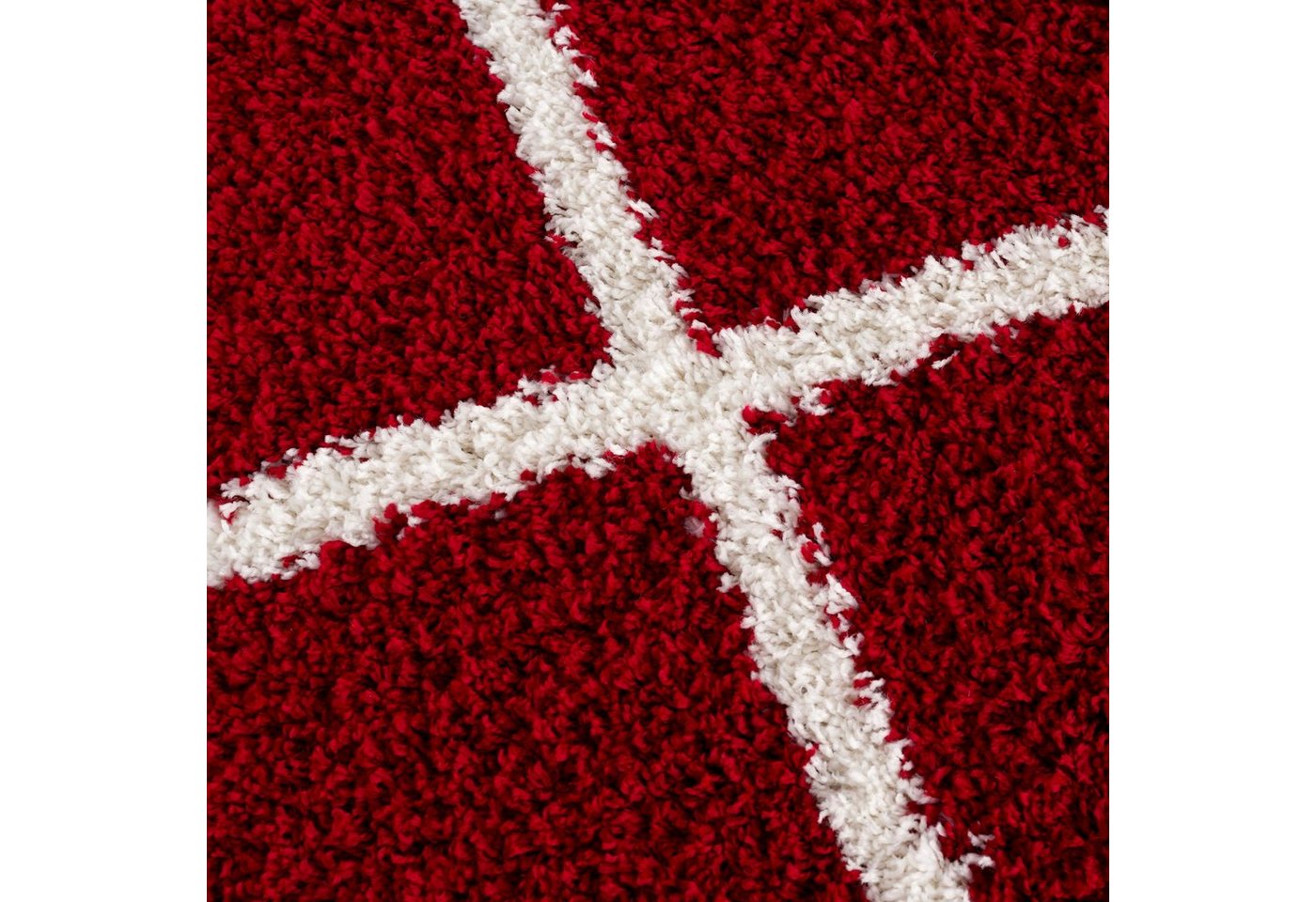 Sanat Hochflor-Teppich Madrid 1, auch in Rund erhältlich, rund, Höhe: 30 mm, Wohnzimmer, Langflor, Shaggy Teppich – Bild 3 von 5