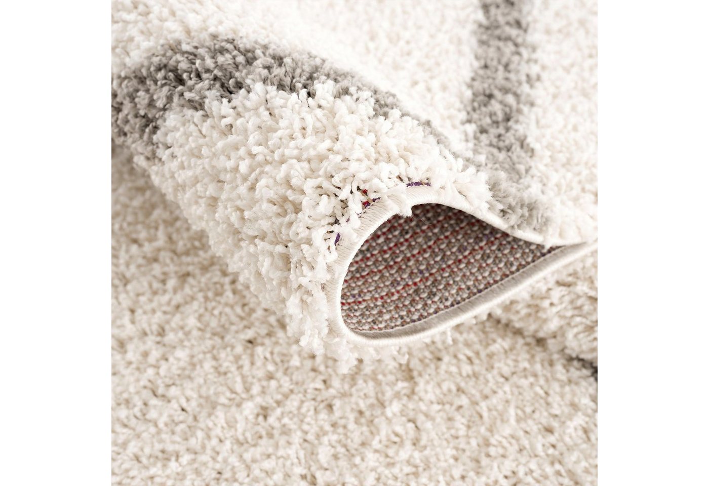 Sanat Hochflor-Teppich Madrid 1, auch in Rund erhältlich, rechteckig, Höhe: 30 mm, Wohnzimmer, Langflor, Shaggy Teppich – Bild 4 von 5
