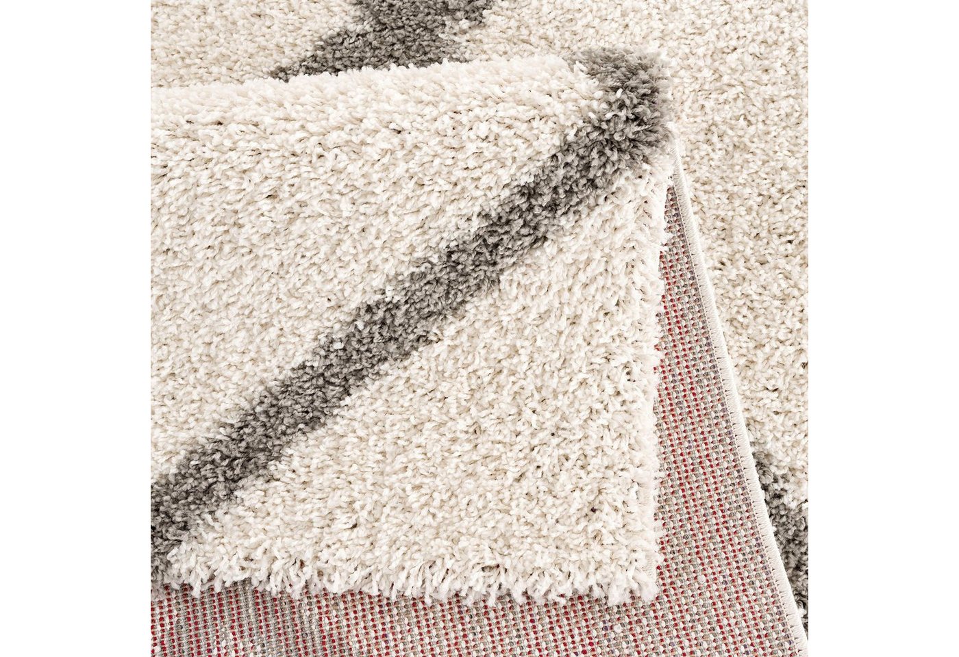 Sanat Hochflor-Teppich Madrid 1, auch in Rund erhältlich, rechteckig, Höhe: 30 mm, Wohnzimmer, Langflor, Shaggy Teppich – Bild 5 von 5