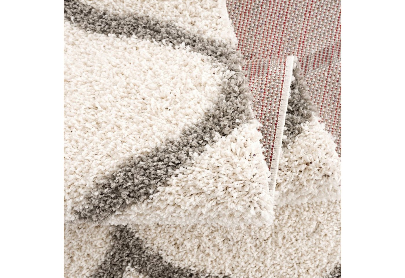 Sanat Hochflor-Teppich Madrid, auch in Rund erhältlich, rechteckig, Höhe: 30 mm, Wohnzimmer, Langflor, Shaggy Teppich – Bild 3 von 5