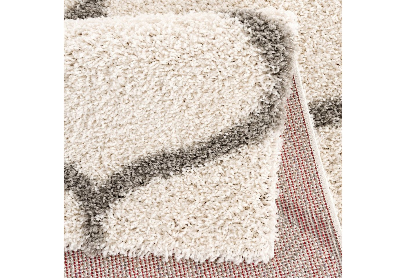 Sanat Hochflor-Teppich Madrid, auch in Rund erhältlich, rechteckig, Höhe: 30 mm, Wohnzimmer, Langflor, Shaggy Teppich – Bild 4 von 5