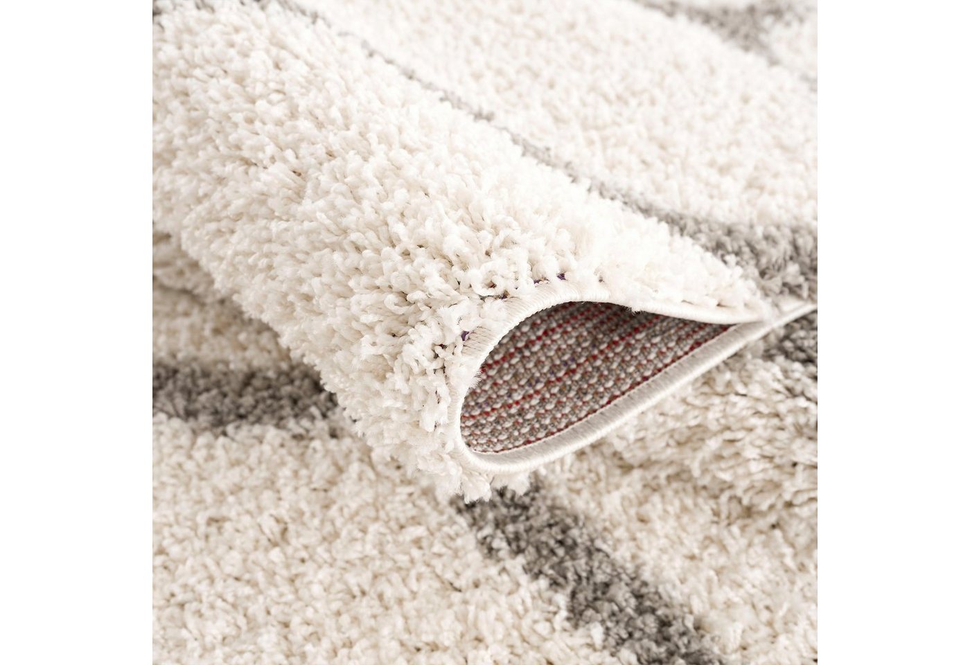 Sanat Hochflor-Teppich Madrid, auch in Rund erhältlich, rechteckig, Höhe: 30 mm, Wohnzimmer, Langflor, Shaggy Teppich – Bild 5 von 5