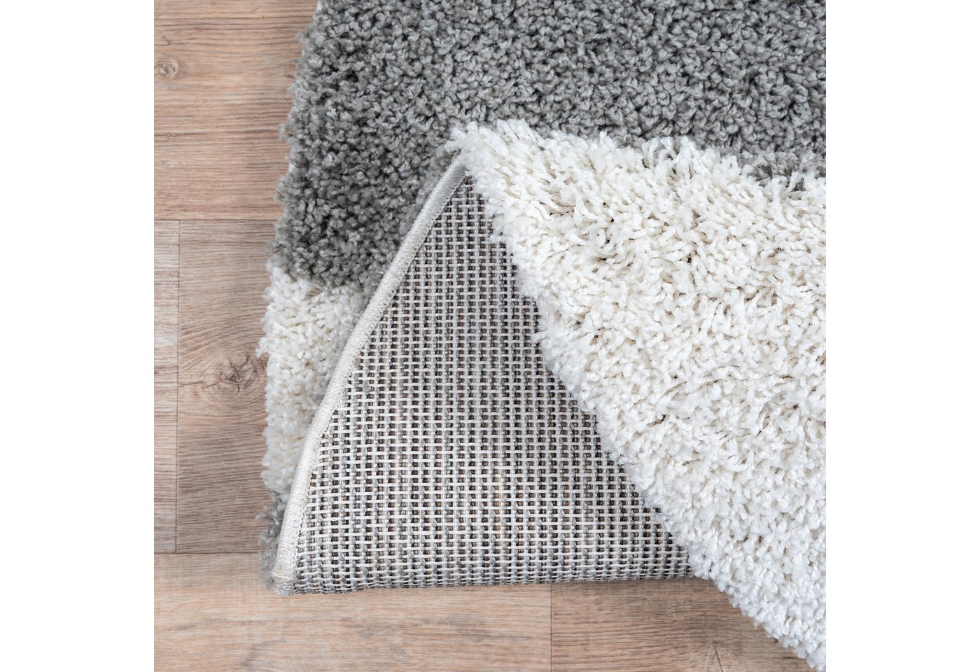 Sanat Hochflor-Teppich Milano 1254, auch als Läufer und in Rund, rund, Höhe: 30 mm, Langflor, Shaggy, Wohnzimmer, Schlafzimmer, fußbodenheizungsgeeignet – Bild 2 von 5