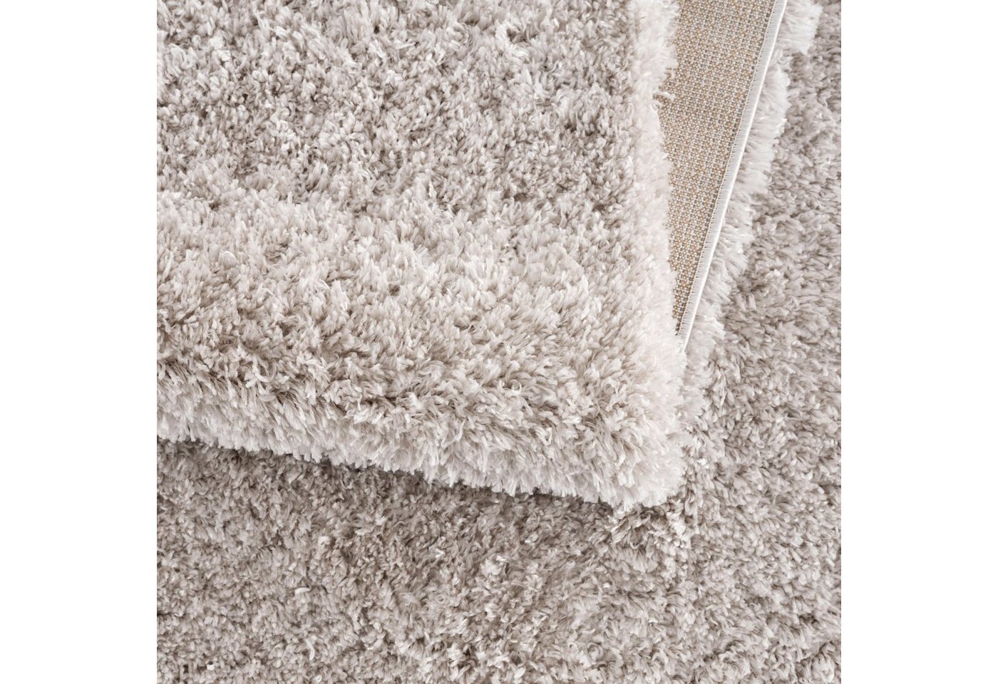 Sanat Hochflor-Teppich Porto, auch als Läufer und in Rund erhältlich, rechteckig, Höhe: 45 mm, Wohnzimmer, Langflor, Shaggy,weich – Bild 4 von 5