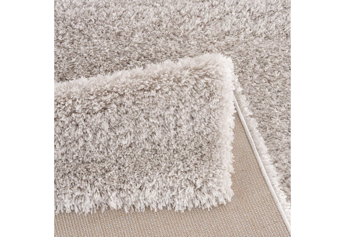 Sanat Hochflor-Teppich Porto, auch als Läufer und in Rund erhältlich, rechteckig, Höhe: 45 mm, Wohnzimmer, Langflor, Shaggy,weich – Bild 3 von 5