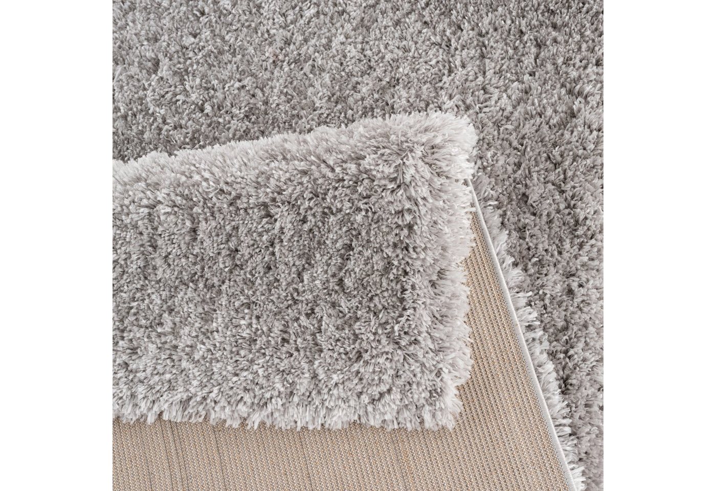 Sanat Hochflor-Teppich Porto, auch als Läufer und in Rund erhältlich, rechteckig, Höhe: 45 mm, Wohnzimmer, Langflor, Shaggy,weich – Bild 3 von 5