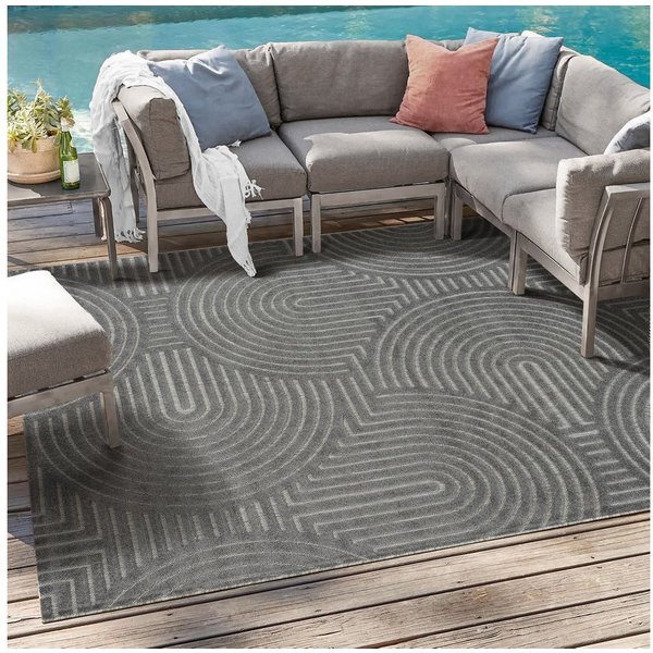 Sanat Teppich Berlin 1, auch als Läufer und in Rund, rechteckig, Höhe: 6 mm, In -und Outdoor geeignet, Außenbereich, Terrasse, Balkon, auch Läufer