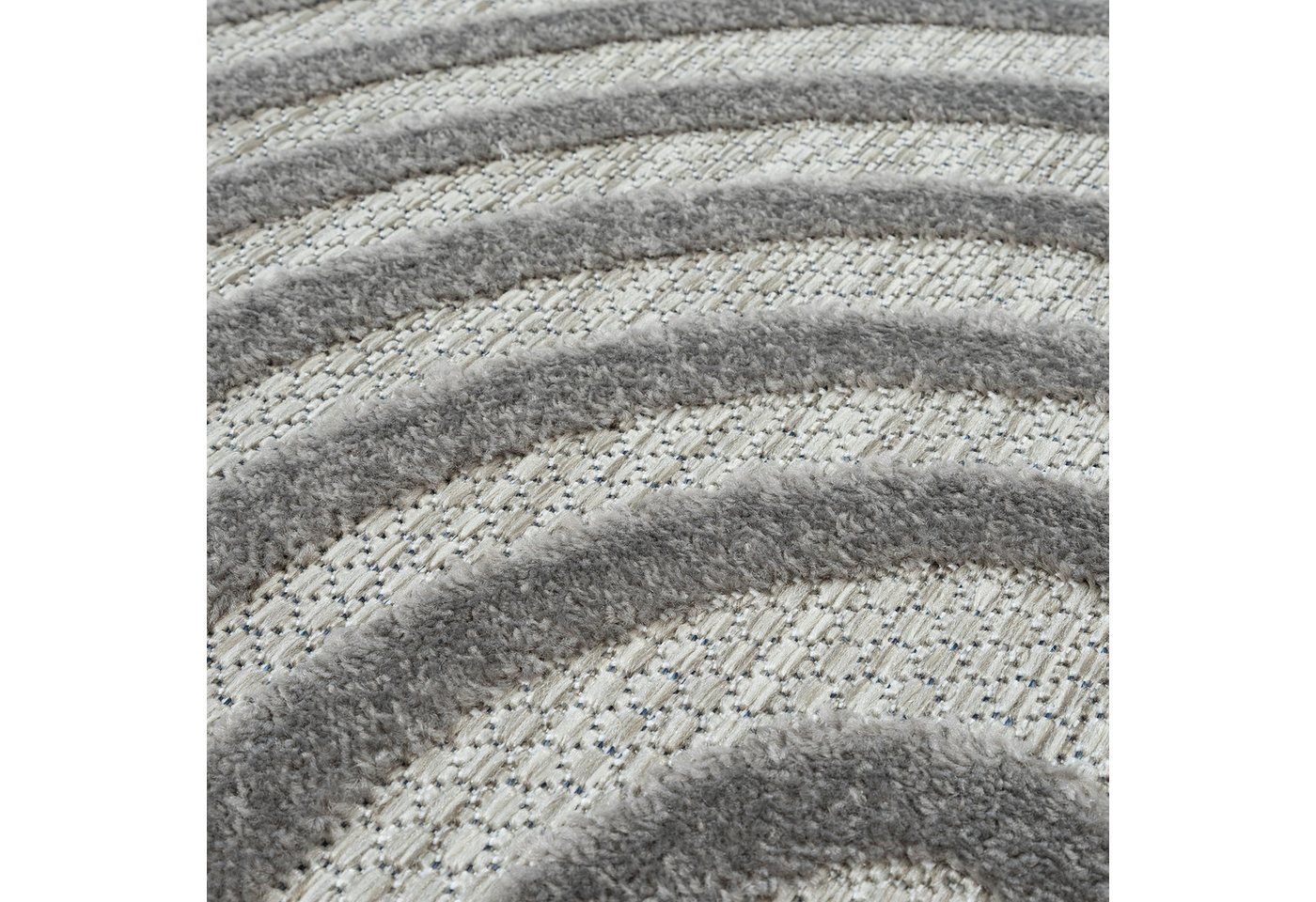 Sanat Teppich Berlin 1, auch als Läufer und in Rund, rund, Höhe: 6 mm, In -und Outdoor geeignet, Außenbereich, Terrasse, Balkon, auch Läufer – Bild 5 von 5