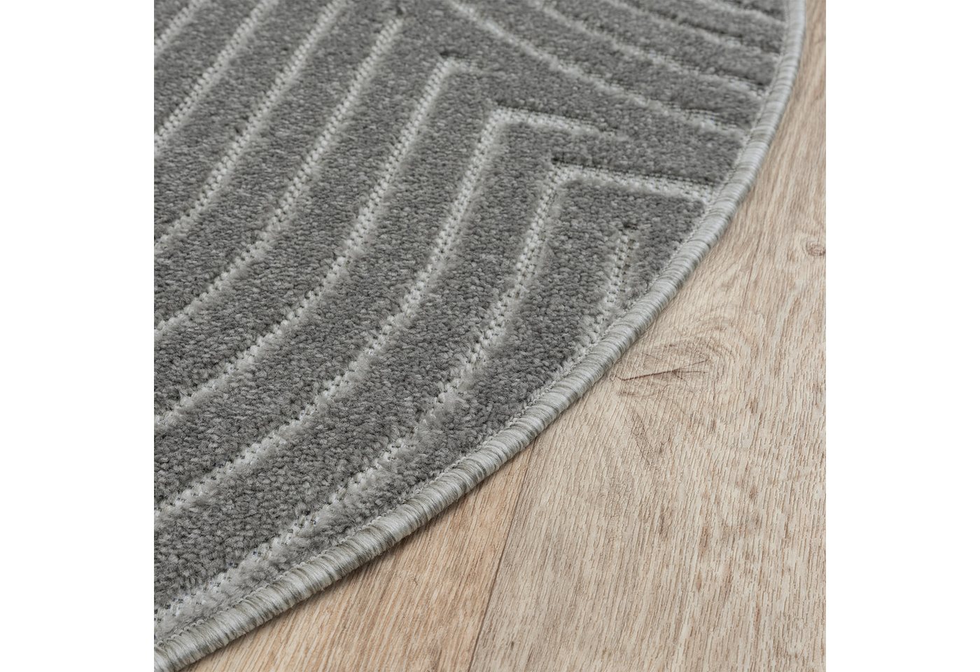 Sanat Teppich Berlin 1, auch als Läufer und in Rund, rund, Höhe: 6 mm, In -und Outdoor geeignet, Außenbereich, Terrasse, Balkon, auch Läufer – Bild 4 von 5