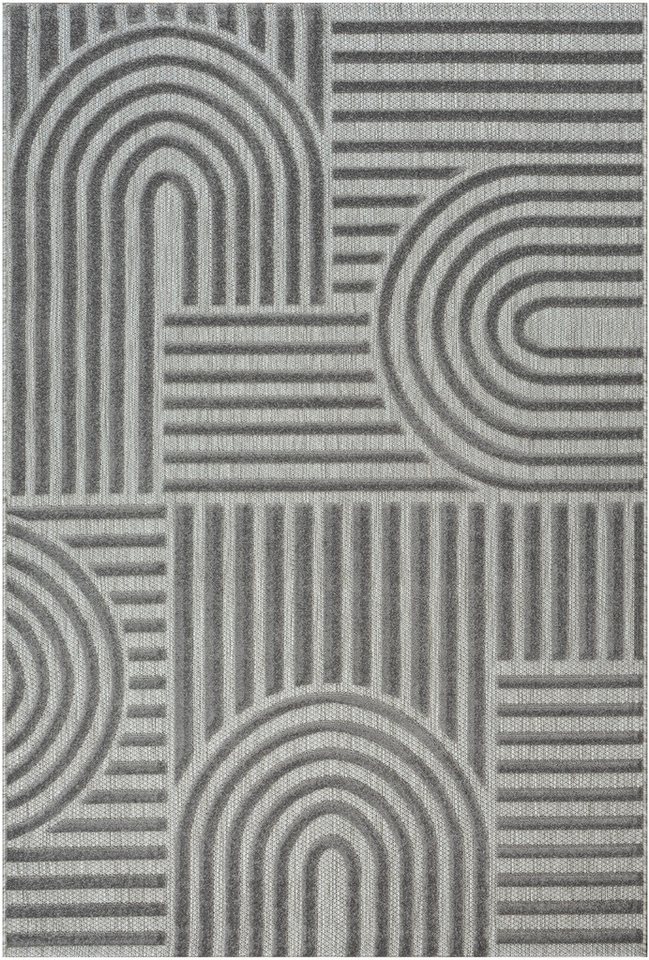 Sanat Teppich Berlin 1, auch als Läufer und in Rund, rechteckig, Höhe: 6 mm, In -und Outdoor geeignet, Außenbereich, Terrasse, Balkon, auch Läufer – Bild 3 von 5
