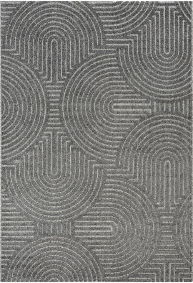 Sanat Teppich Berlin 1, auch als Läufer und in Rund, rechteckig, Höhe: 6 mm, In -und Outdoor geeignet, Außenbereich, Terrasse, Balkon, auch Läufer – Bild 3 von 5