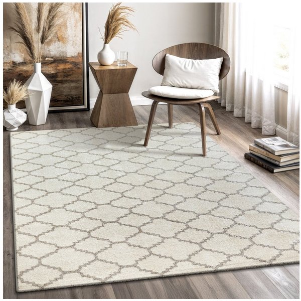 Sanat Teppich Boho 8202, auch als Läufer und in Rund, rechteckig, Höhe: 10 mm, Kurzflor, robust, Boho, Scandic, für Fussbodenheizung geeignet