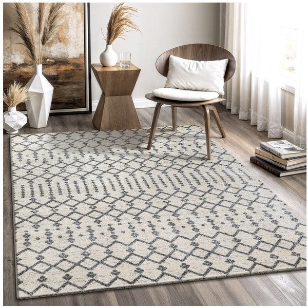 Sanat Teppich Boho 8203, auch als Läufer und in Rund, rechteckig, Höhe: 10 mm, Kurzflor, robust, Boho, Scandic, für Fussbodenheizung geeignet