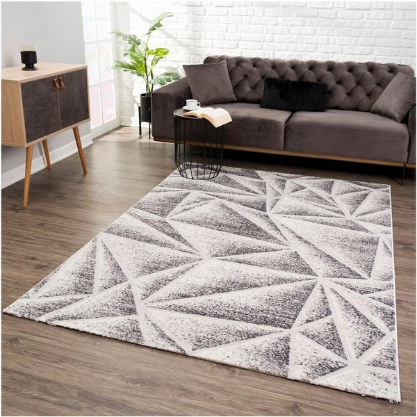 Sanat Teppich Evra 7004, auch als Läufer erhältlich, rechteckig, Höhe: 22 mm, Wohnzimmer, Kurzflor, modern, Hoch Tief Struktur