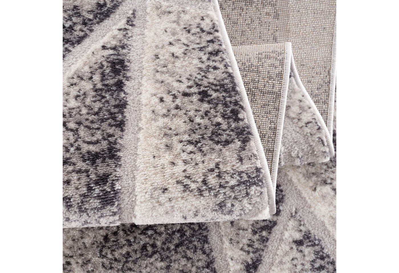 Sanat Teppich Evra 7004, auch als Läufer erhältlich, rechteckig, Höhe: 22 mm, Wohnzimmer, Kurzflor, modern, Hoch Tief Struktur – Bild 3 von 5