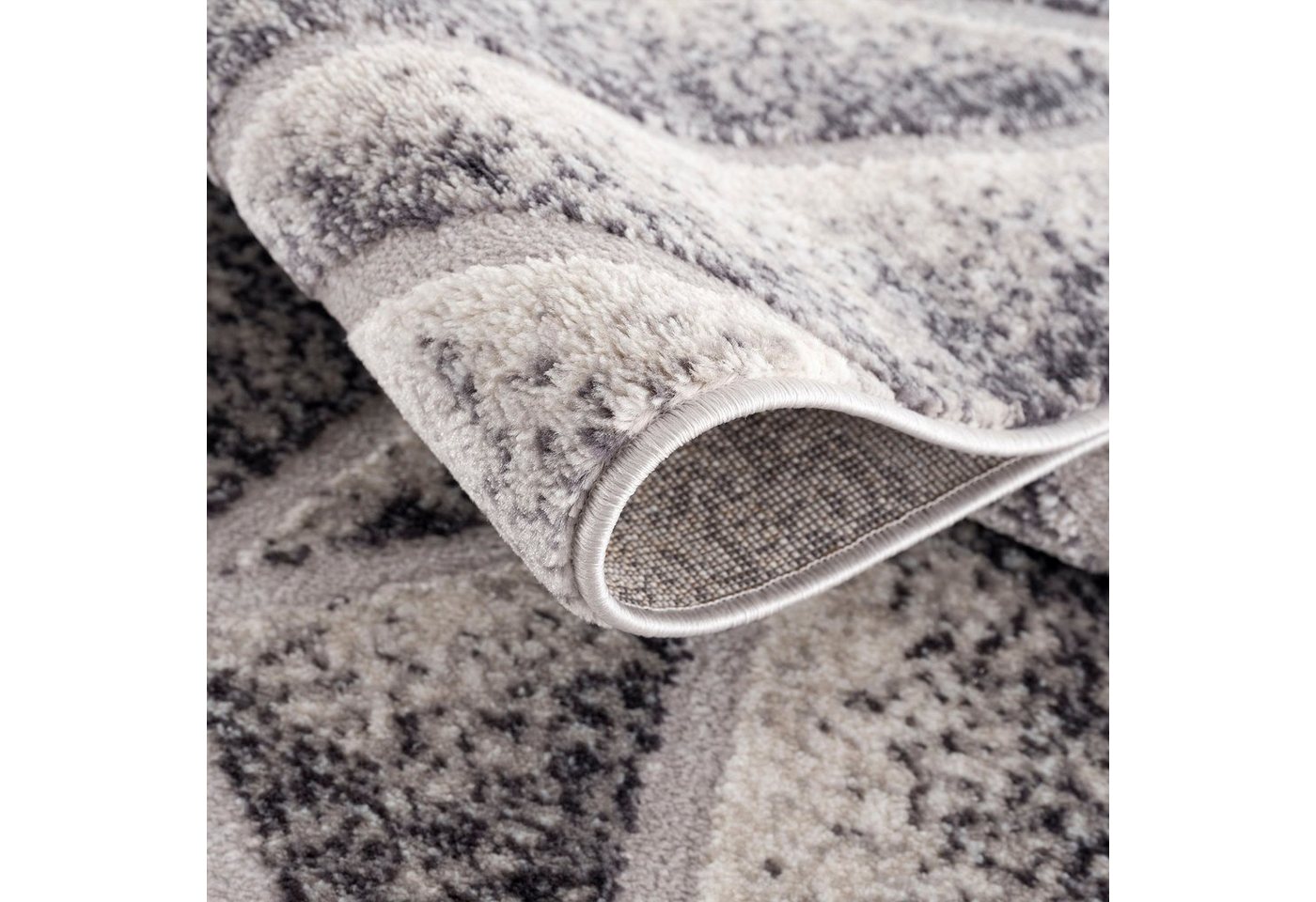 Sanat Teppich Evra 7004, auch als Läufer erhältlich, rechteckig, Höhe: 22 mm, Wohnzimmer, Kurzflor, modern, Hoch Tief Struktur – Bild 5 von 5