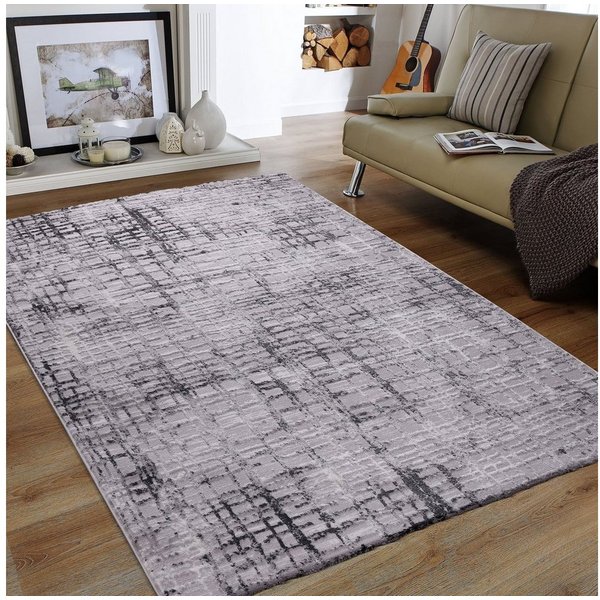 Sanat Teppich Evra 7010, auch als Läufer erhältlich, rechteckig, Höhe: 22 mm, Wohnzimmer, Kurzflor, modern, Hoch Tief Struktur