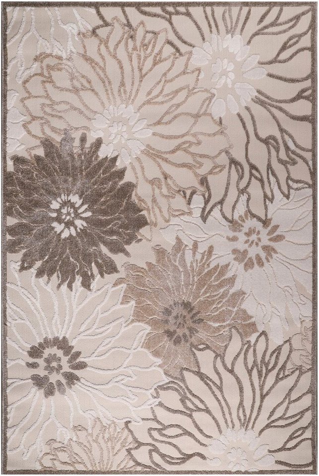 Sanat Teppich Floral 2 Outdoor, auch als Läufer und rund, rechteckig, Höhe: 6 mm, In- und Outdoor geeignet, Blumen, Balkon, Terrasse, Außenbereich – Bild 2 von 5
