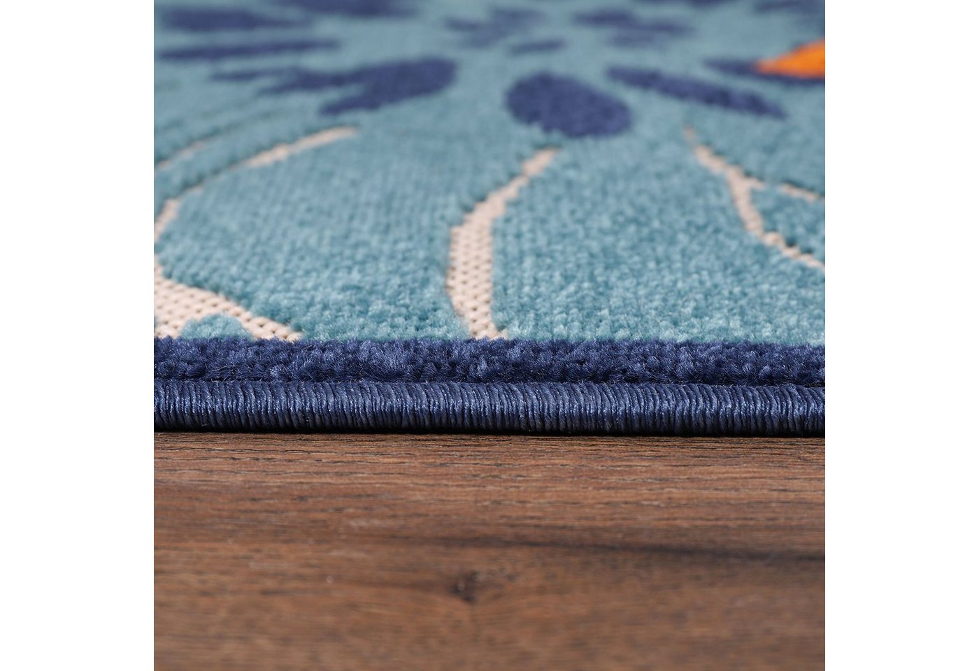 Sanat Teppich Floral 2 Outdoor, auch als Läufer und rund, rechteckig, Höhe: 6 mm, In- und Outdoor geeignet, Blumen, Balkon, Terrasse, Außenbereich – Bild 5 von 5