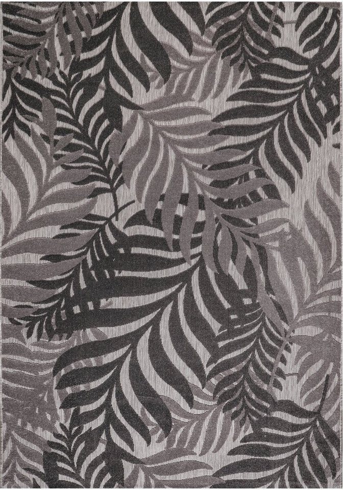 Sanat Teppich Floral Outdoor, auch als Läufer und Rund, rechteckig, Höhe: 6 mm, In- und Outdoor geeignet, florales Design, Balkon, Terasse – Bild 2 von 5