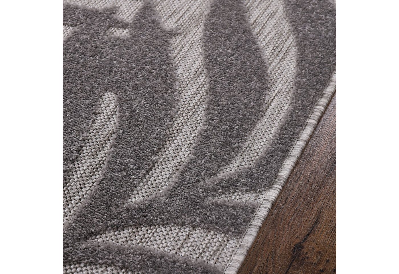Sanat Teppich Floral Outdoor, auch als Läufer und Rund, rechteckig, Höhe: 6 mm, In- und Outdoor geeignet, florales Design, Balkon, Terasse – Bild 5 von 5