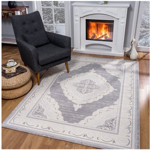 Sanat Teppich Harmony 3201, auch als Läufer, rechteckig, Höhe: 12 mm, Wohnzimmer, Kurzflor, modern, Orient, Schlafzimmer