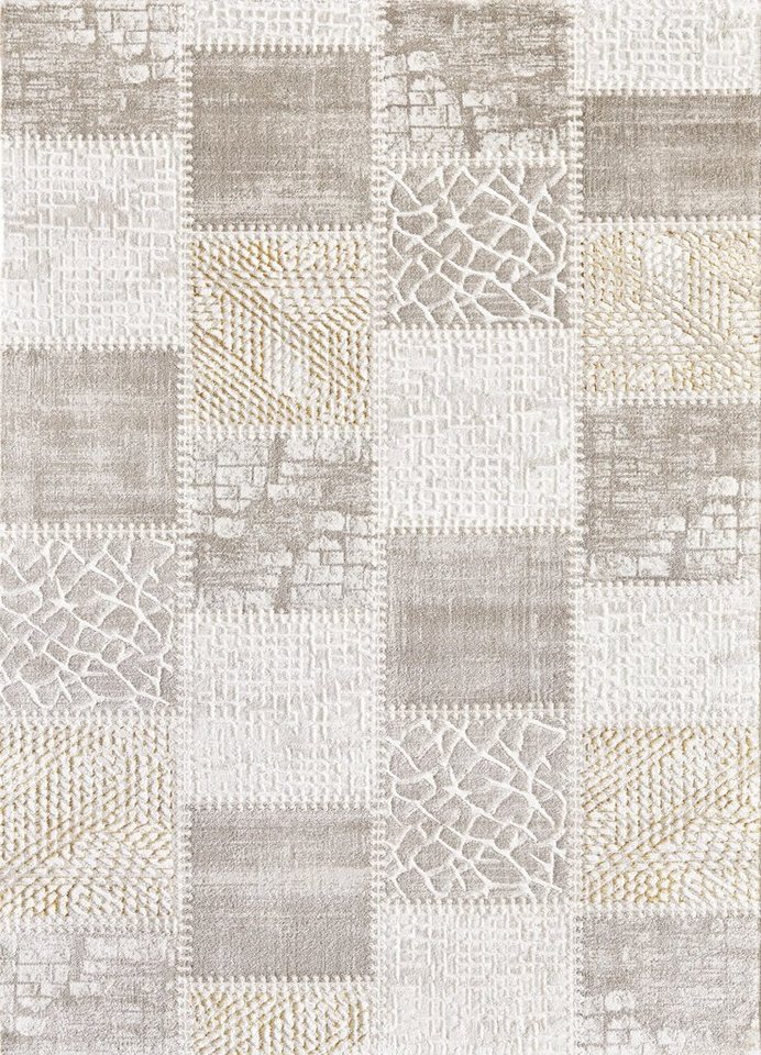 Sanat Teppich Harmony 3202, auch als Läufer, rechteckig, Höhe: 12 mm, Wohnzimmer, Kurzflor, modern, Patchwork, Schlafzimmer – Bild 2 von 5