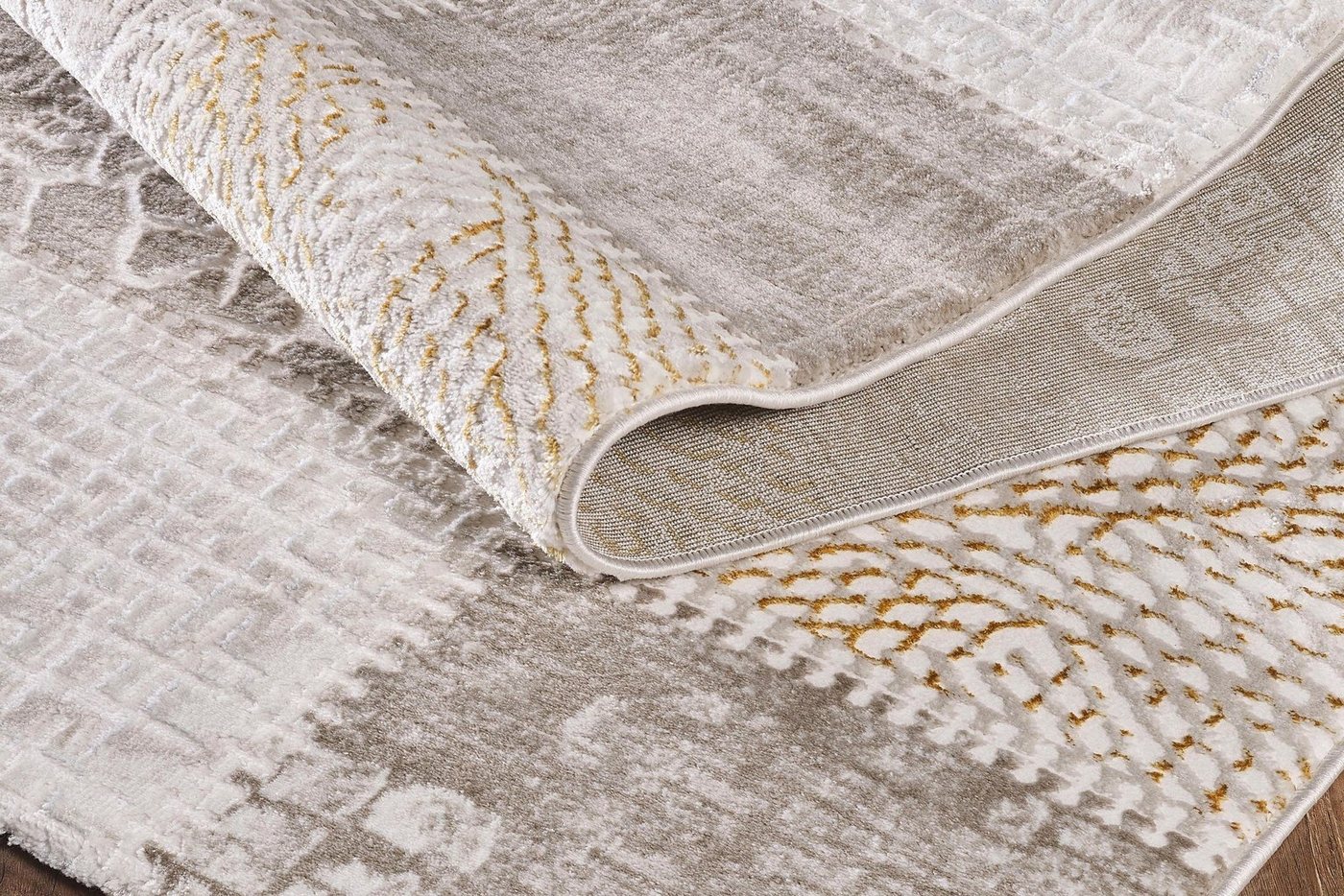 Sanat Teppich Harmony 3202, auch als Läufer, rechteckig, Höhe: 12 mm, Wohnzimmer, Kurzflor, modern, Patchwork, Schlafzimmer – Bild 3 von 5