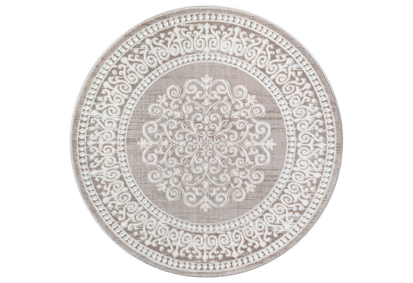 Sanat Teppich Harmony 3204, auch als Läufer und rund, rund, Höhe: 12 mm, Wohnzimmer, Kurzflor, modern, Orient Optik, Schlafzimmer – Bild 2 von 5