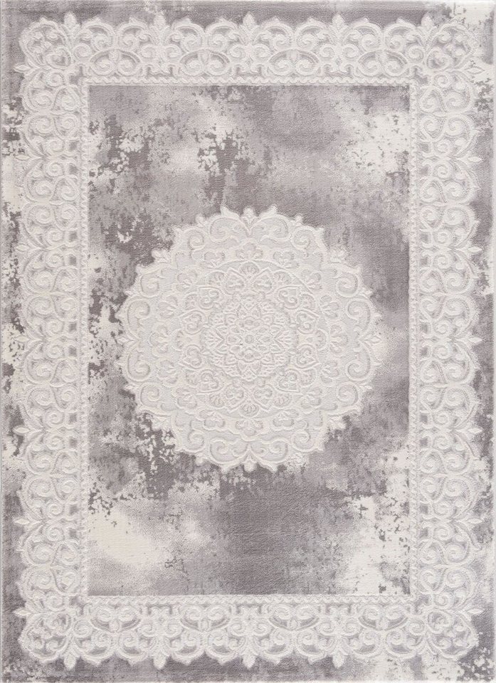 Sanat Teppich Harmony 3205, auch als Läufer und rund, rechteckig, Höhe: 12 mm, Wohnzimmer, Kurzflor, modern, Orient Optik, Schlafzimmer – Bild 2 von 5